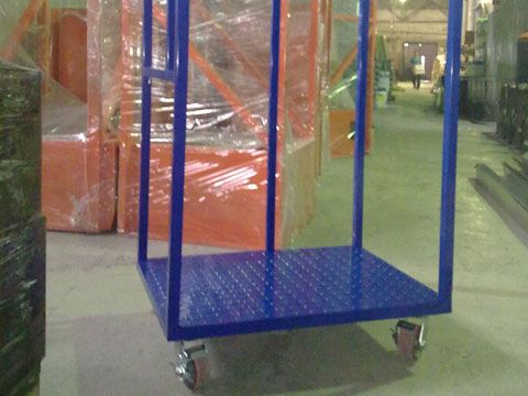 фото изготовление и покраска тележки по чертежу клиента