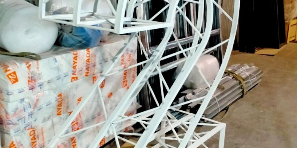 фото изготовление объемных цифр , цифры из металла , объемные цифры из профильной трубы.